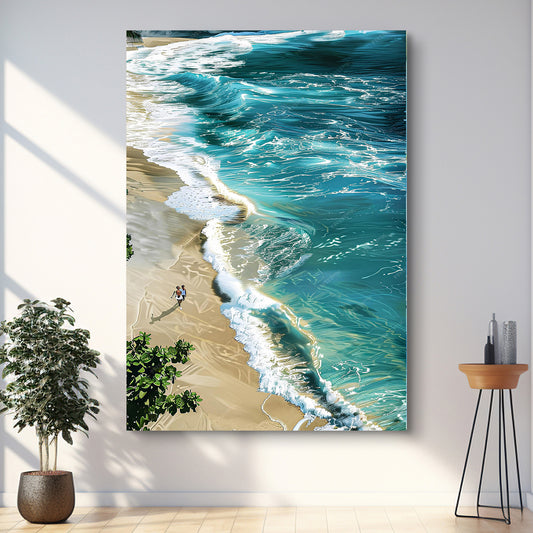 Beachfront Painting Coastal Wall Art II