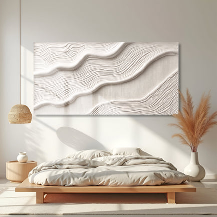 Ivory Impasto Abstract Wall Art II