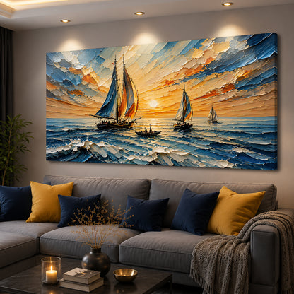 Blue Sailboat