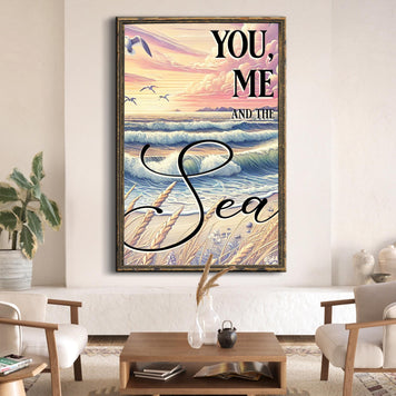 You Me and the Sea Coastal Sign