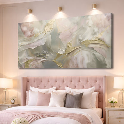 Whispered Gold Abstract Wall Art