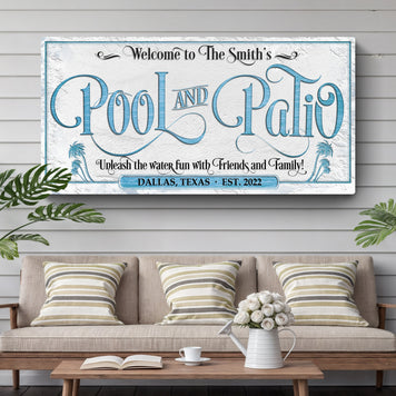 Personalized Pool & Patio Sign