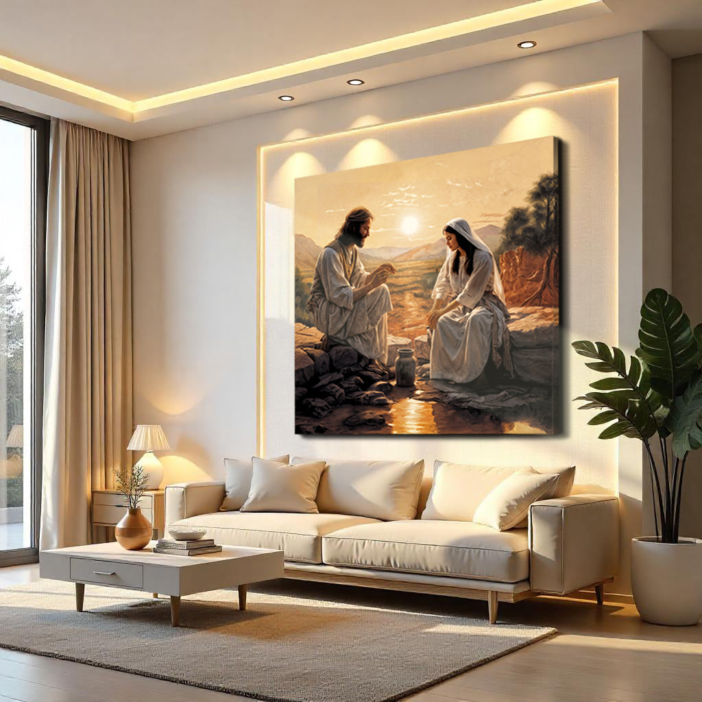 Samaritan at the Well Faith Wall Art III