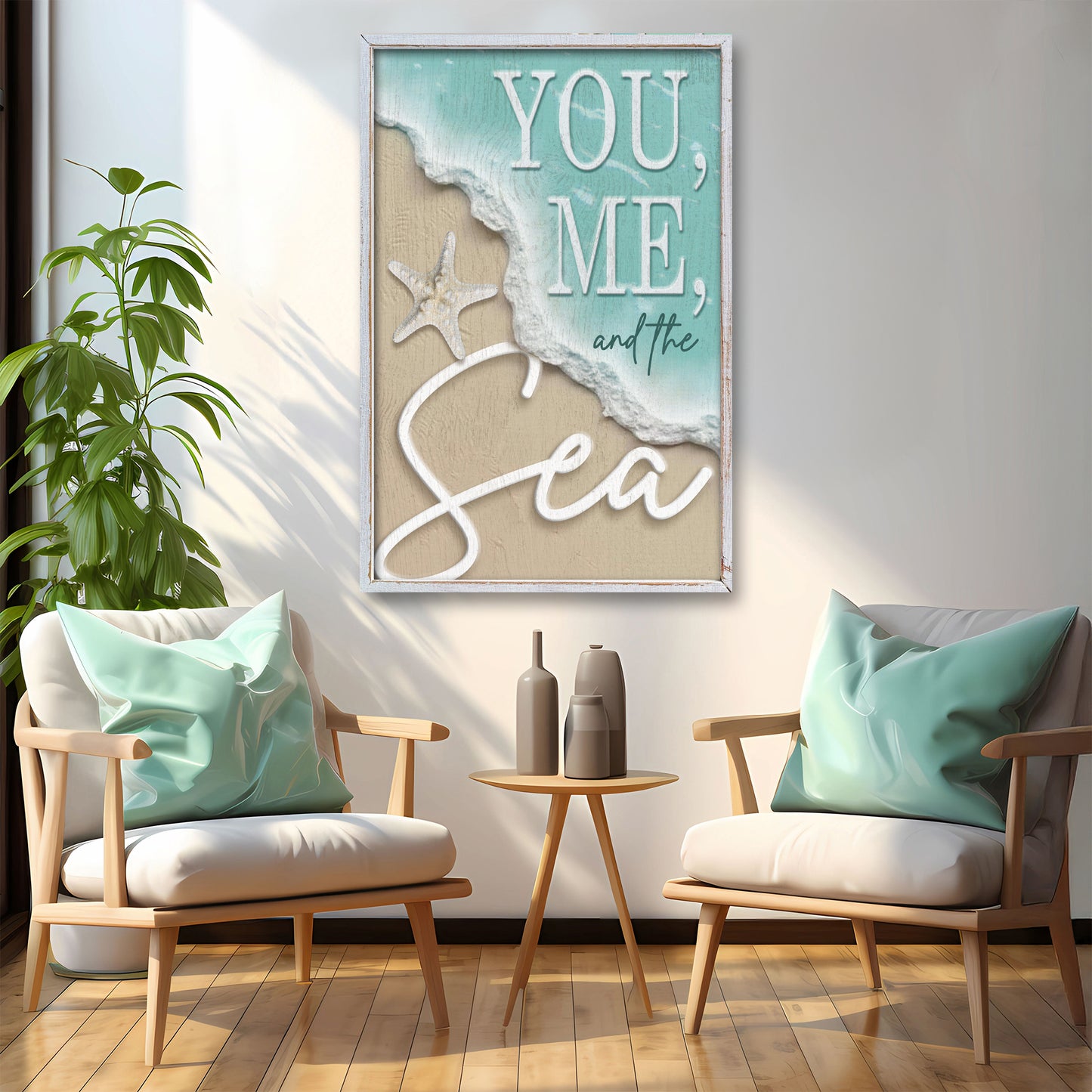 You Me and the Sea Coastal Sign VI