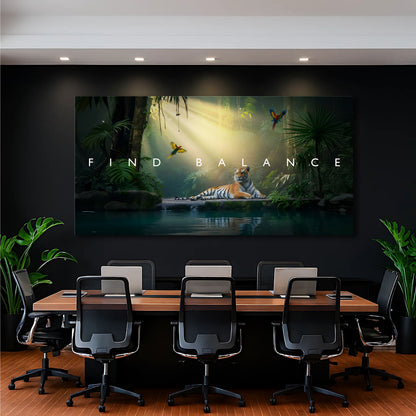 Find Balance Motivational Wall Sign
