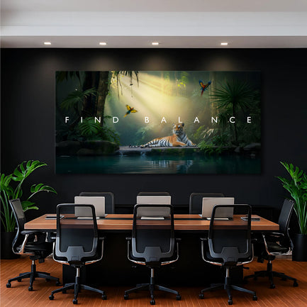 Find Balance Motivational Wall Sign