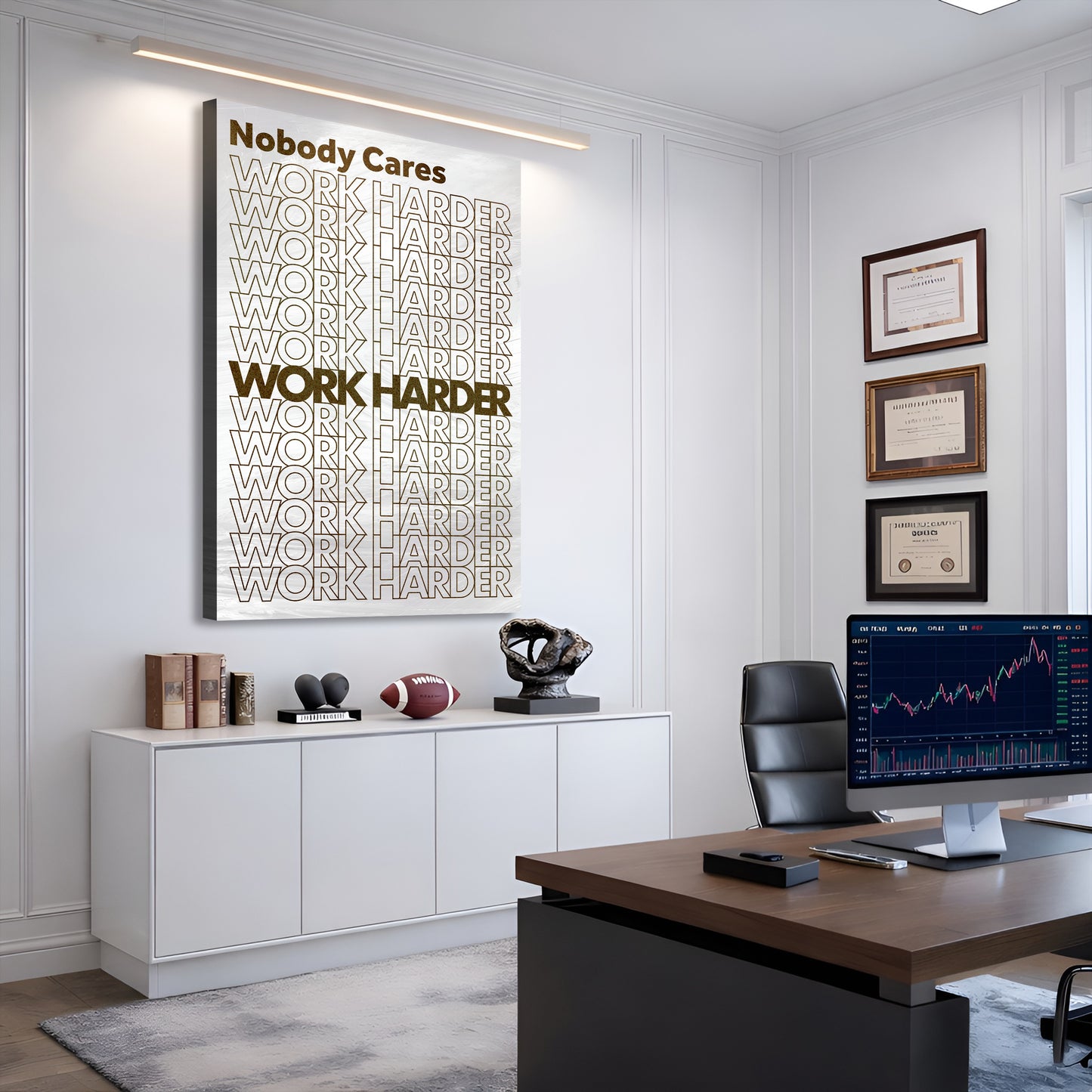 Nobody Cares, Work Harder Wall Sign