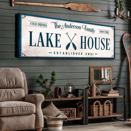Personalized Lake House Sign IV