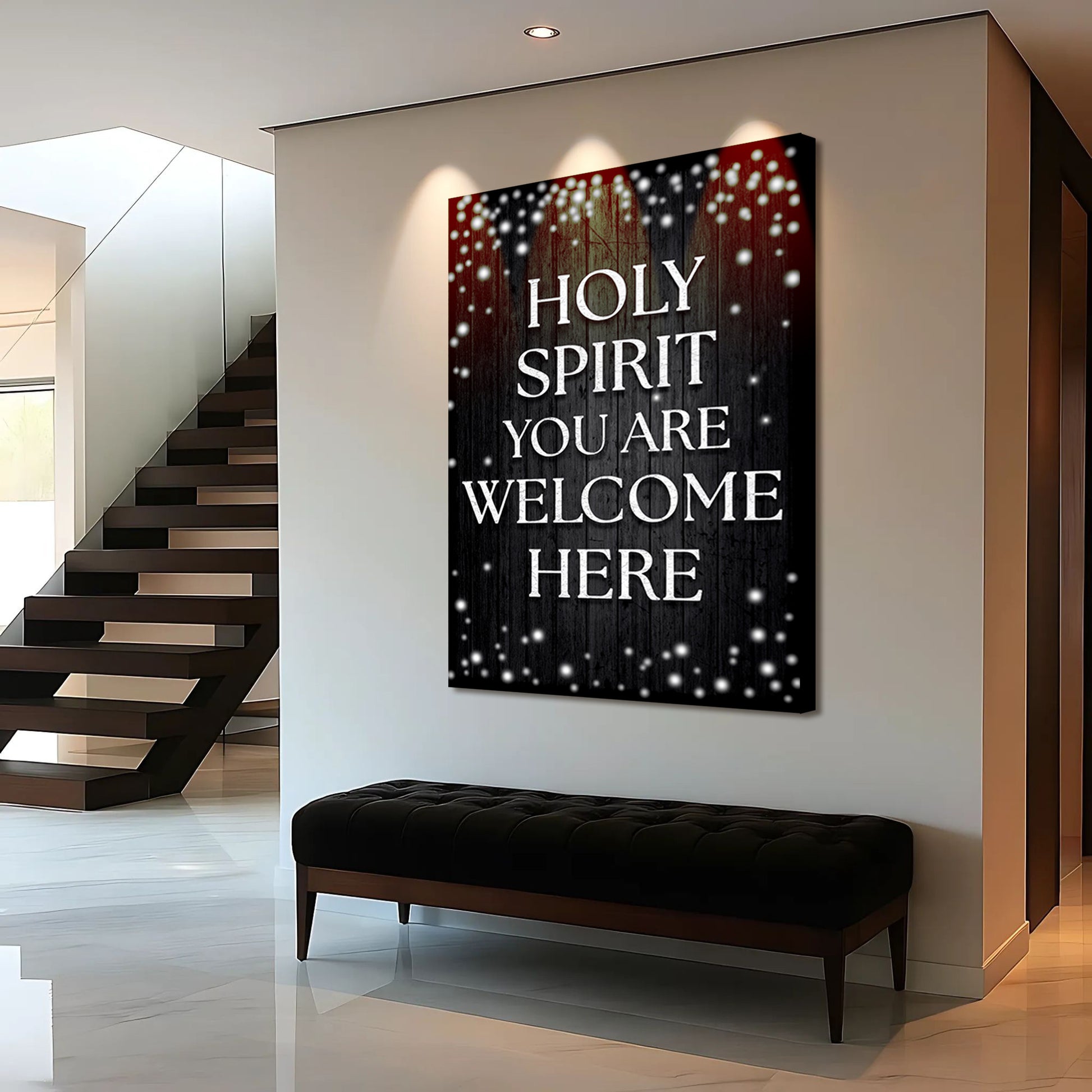Holy Spirit You Are Welcome Here Faith Wall Sign IV