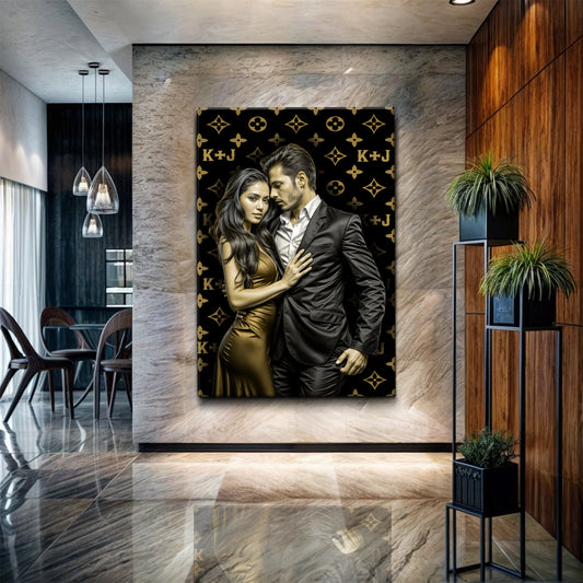 Personalized Luxury Couple Canvas Sign