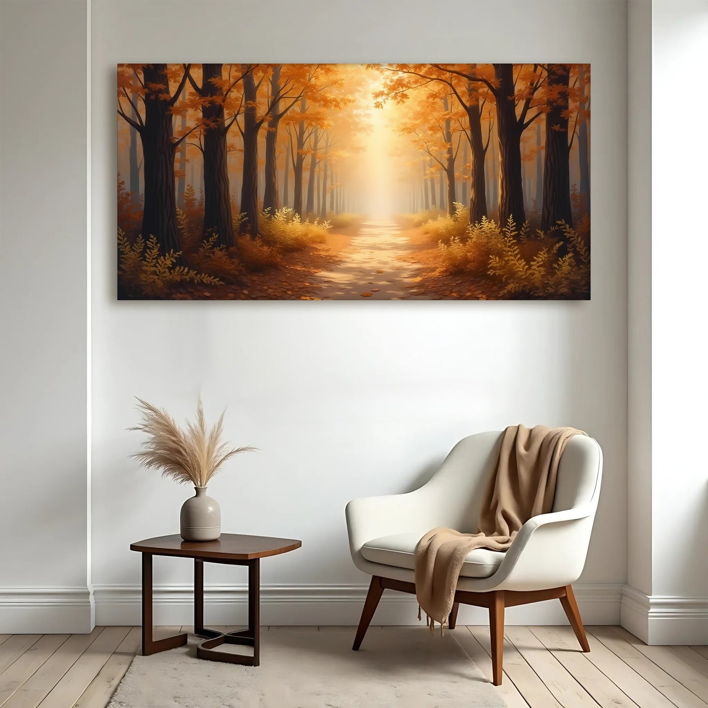 Abstract Forest Landscape Wall Art