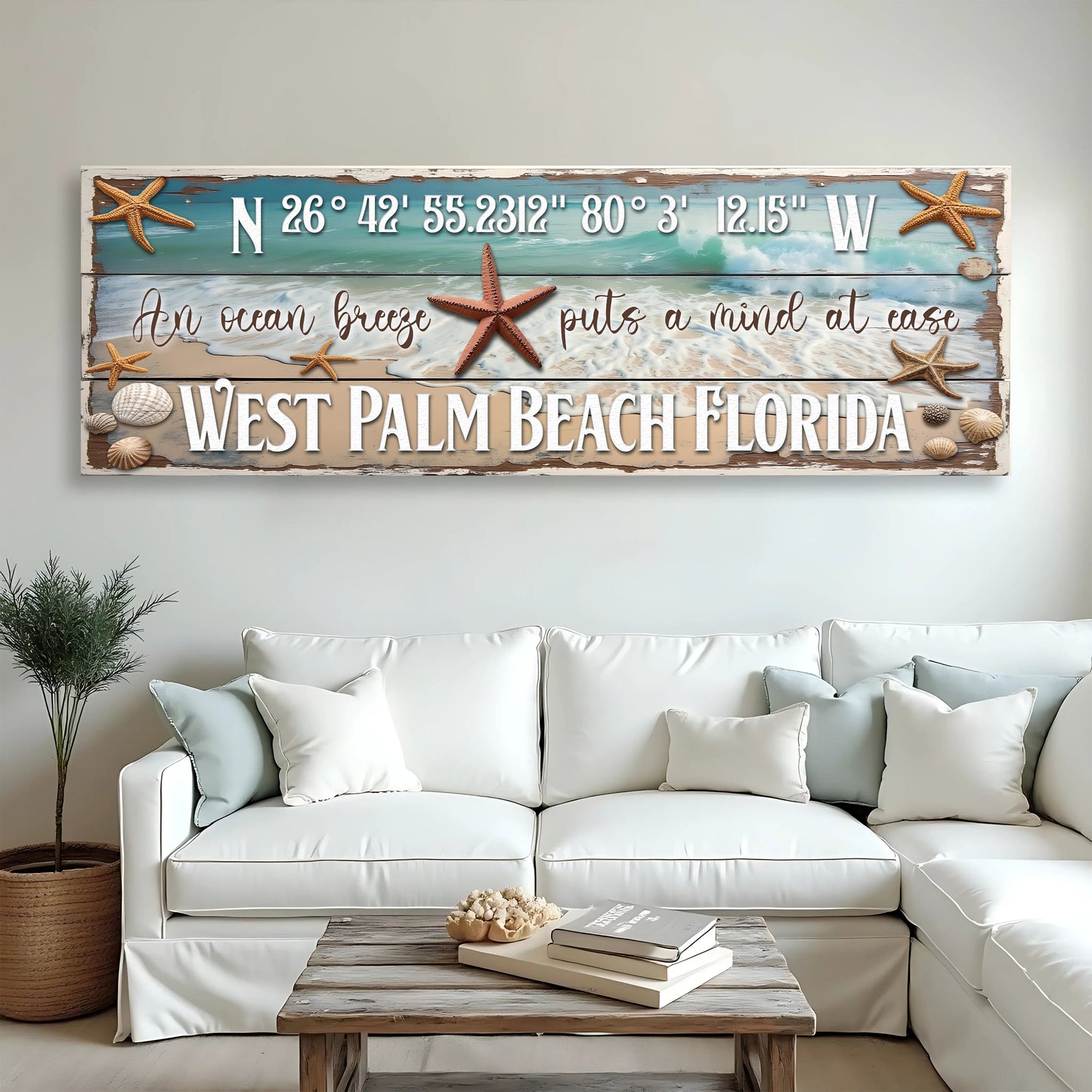 Personalized Beach House Coastal Sign III