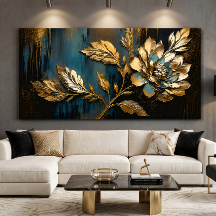 Midnight Gilded Bloom