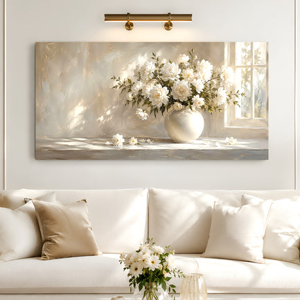 Morning Peonies by the Window Wall Art