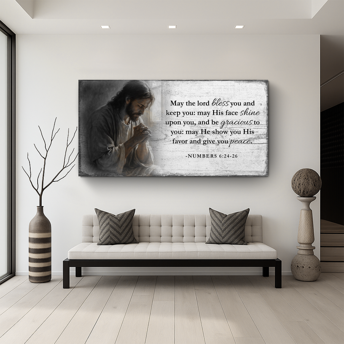 Numbers 6:24-26 - May The Lord Bless You Faith Sign V