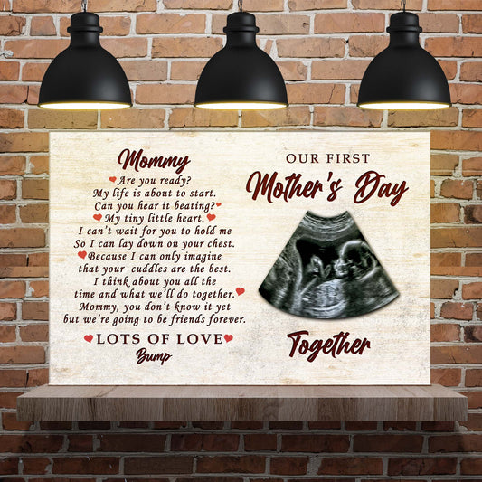 Custom Sonogram Mother's Day Sign