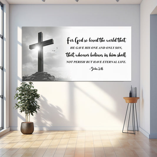 John 3:16: For God So Loved The World Faith Sign VI