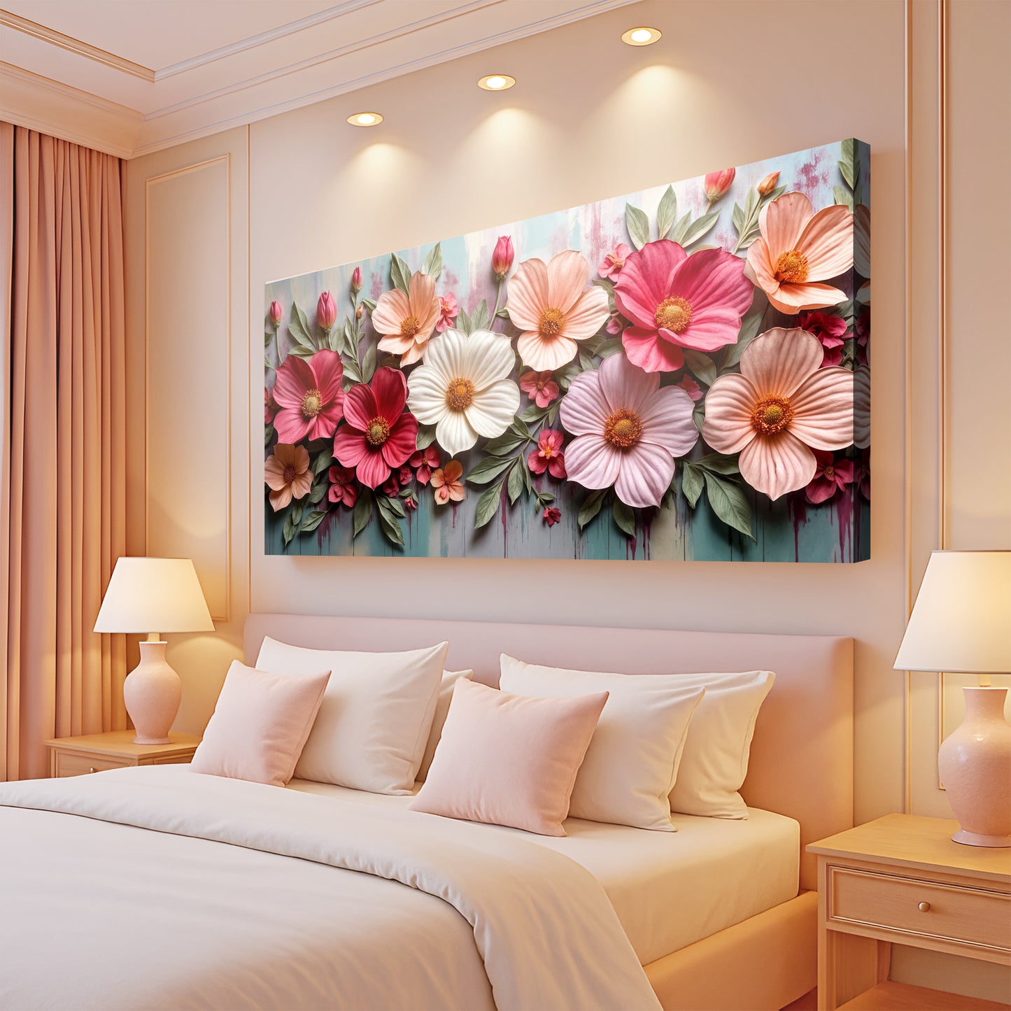 Colorful Floral Realistic Wall Art II