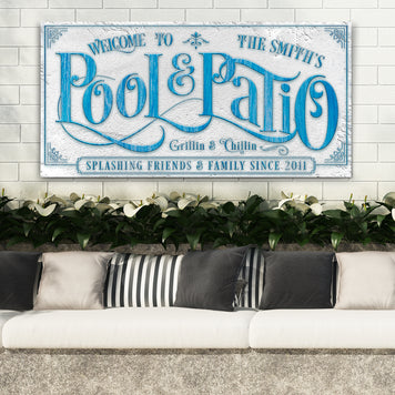 Personalized Pool & Patio Sign III