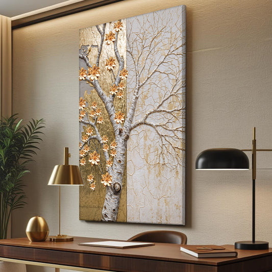 Ivory Seasons Impasto Wall Art