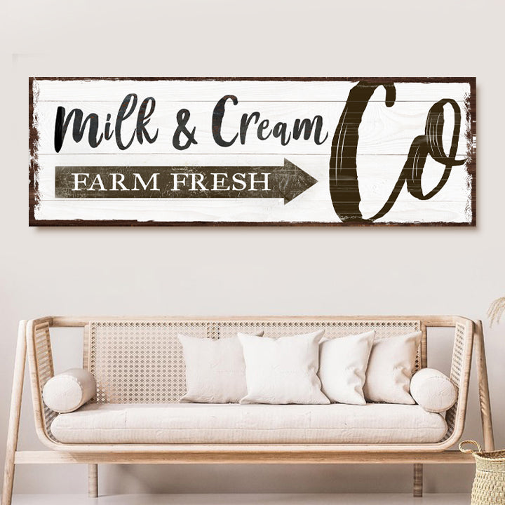 Farm Fresh Milk And Cream Co Sign