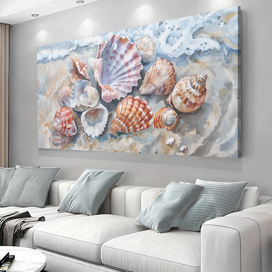 Sea Shells Modern Coastal Wall Art