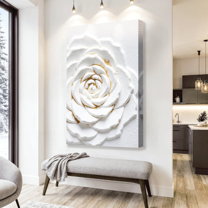 Ivory Blossom Abstract Wall Art