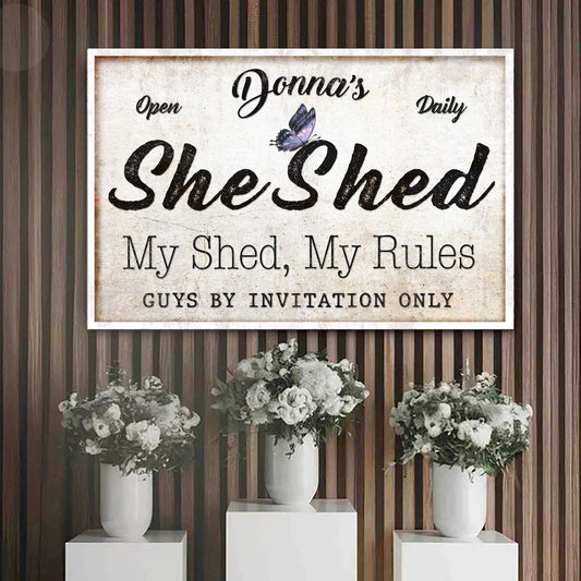 Personalized She Shed Sign XIX