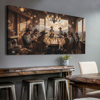 Cowboys, Cards, & Drinks Wall Art