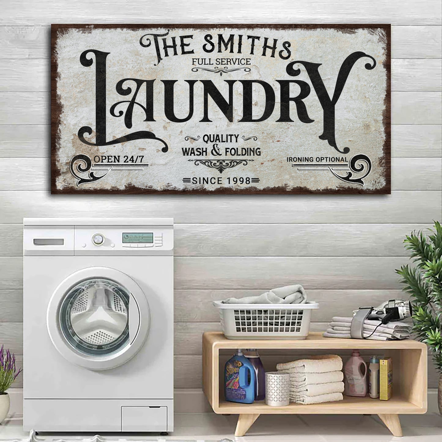 The Laundry Room Sign VII