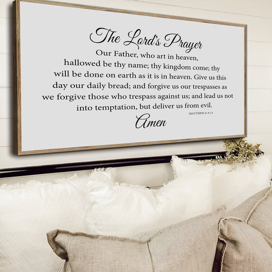 The Lord's Prayer Faith Sign