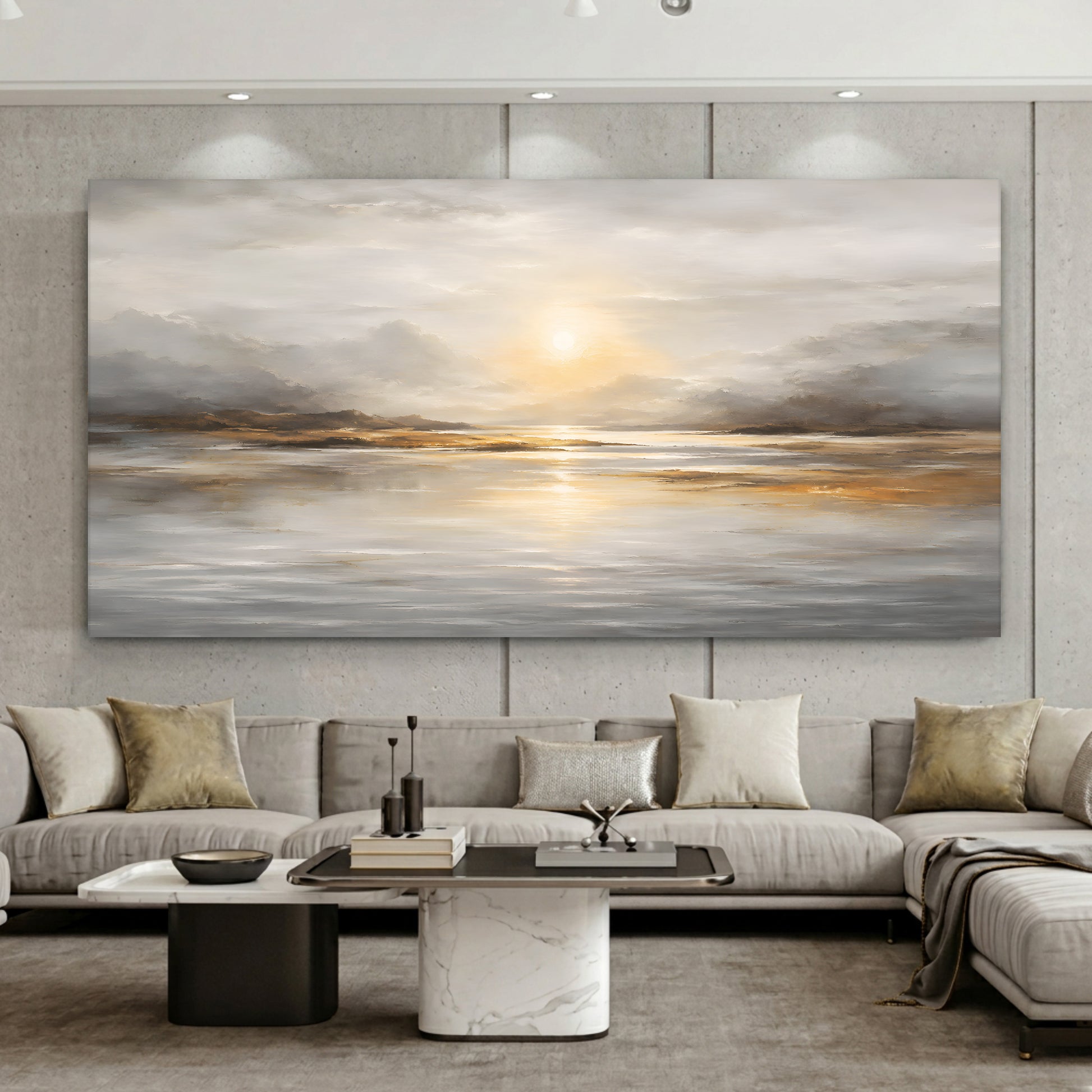 Golden Horizon Abstract
