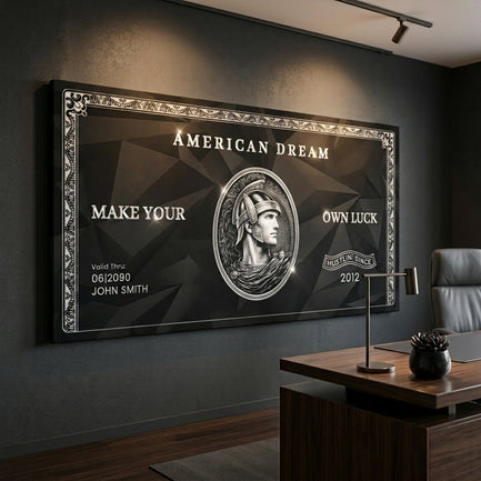 Personalized American Dream “Make Your Own Luck” Wall Sign II