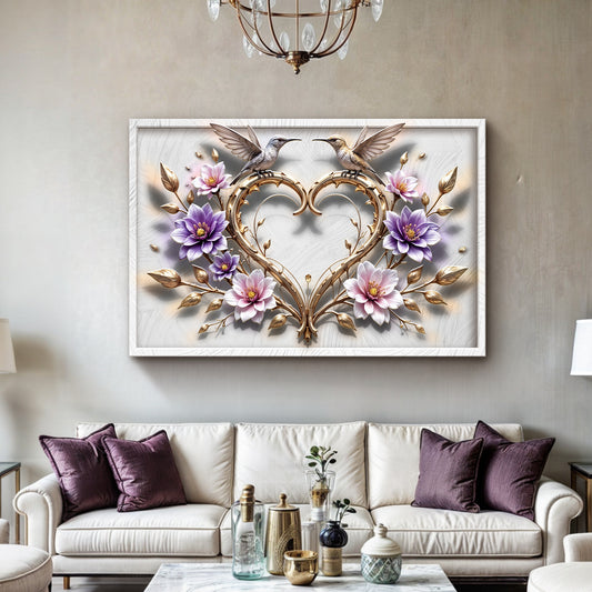 3D Hummingbirds Wall Art V