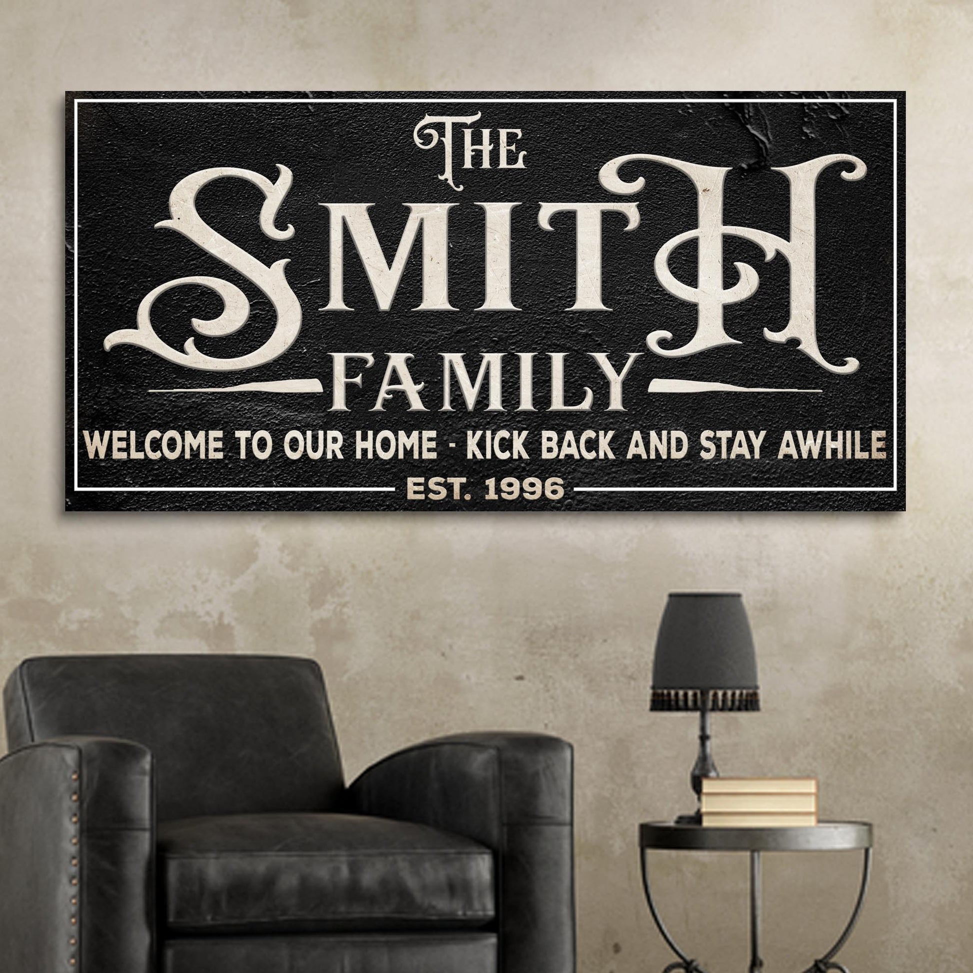 Family Sign XXV Style 1 - Image by Tailored Canvases