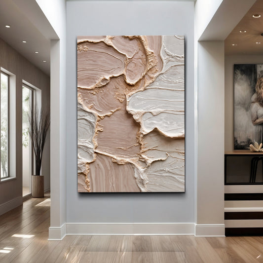 Ivory Minimalist Abstract Wall Art