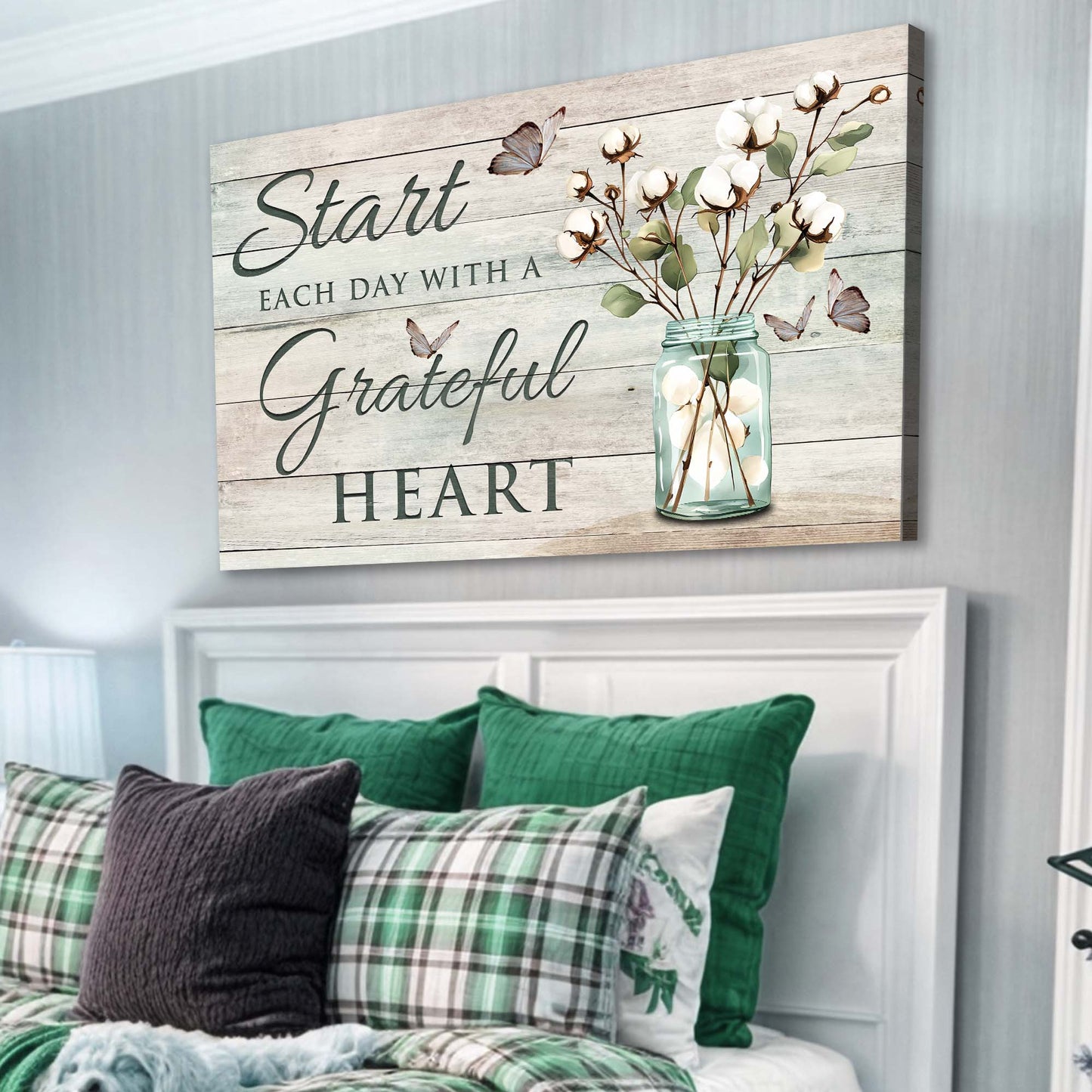 Start Each Day With A Grateful Heart Faith Sign