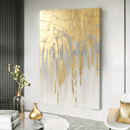 Golden Glow Texture Wall Art