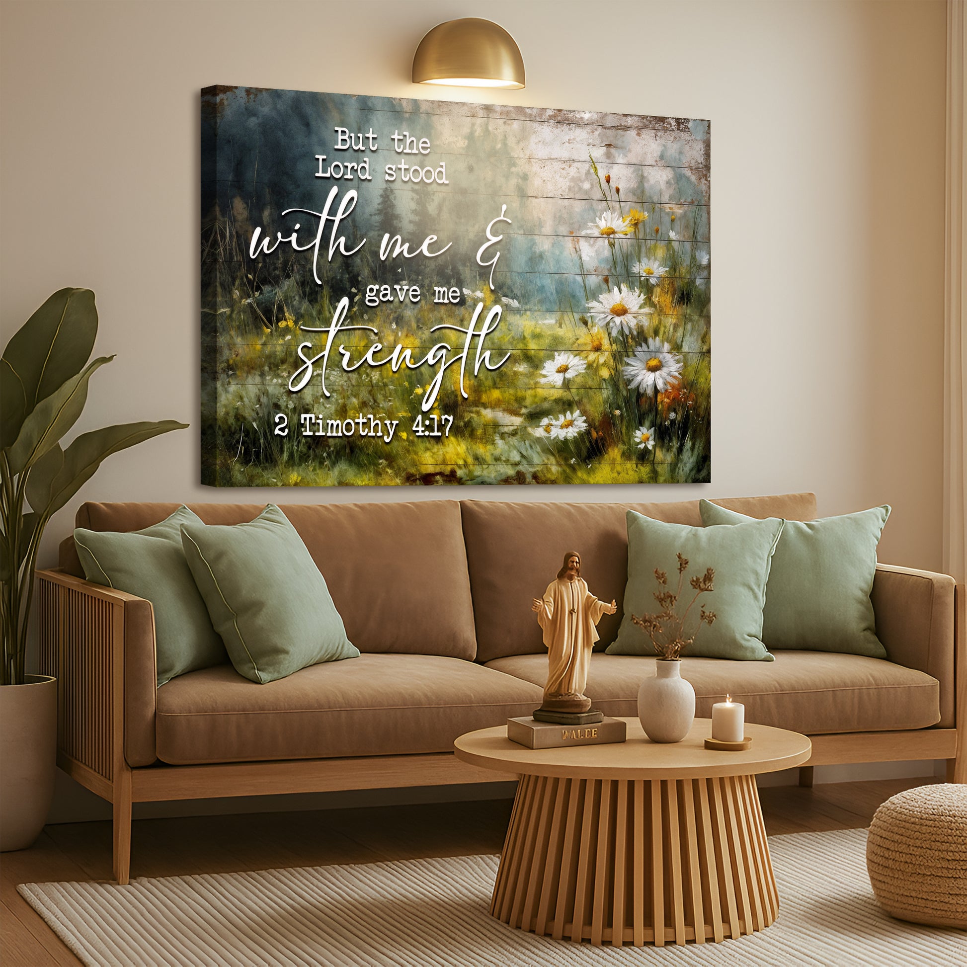 2 Timothy 4:17 - But The Lord Stood With Me Faith Sign