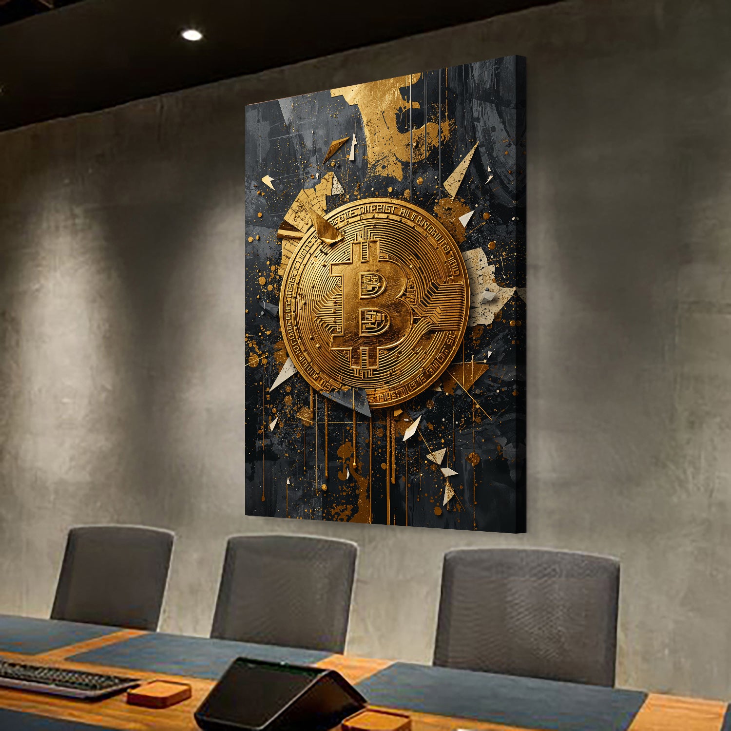 Gold Rush Bitcoin Wall Sign