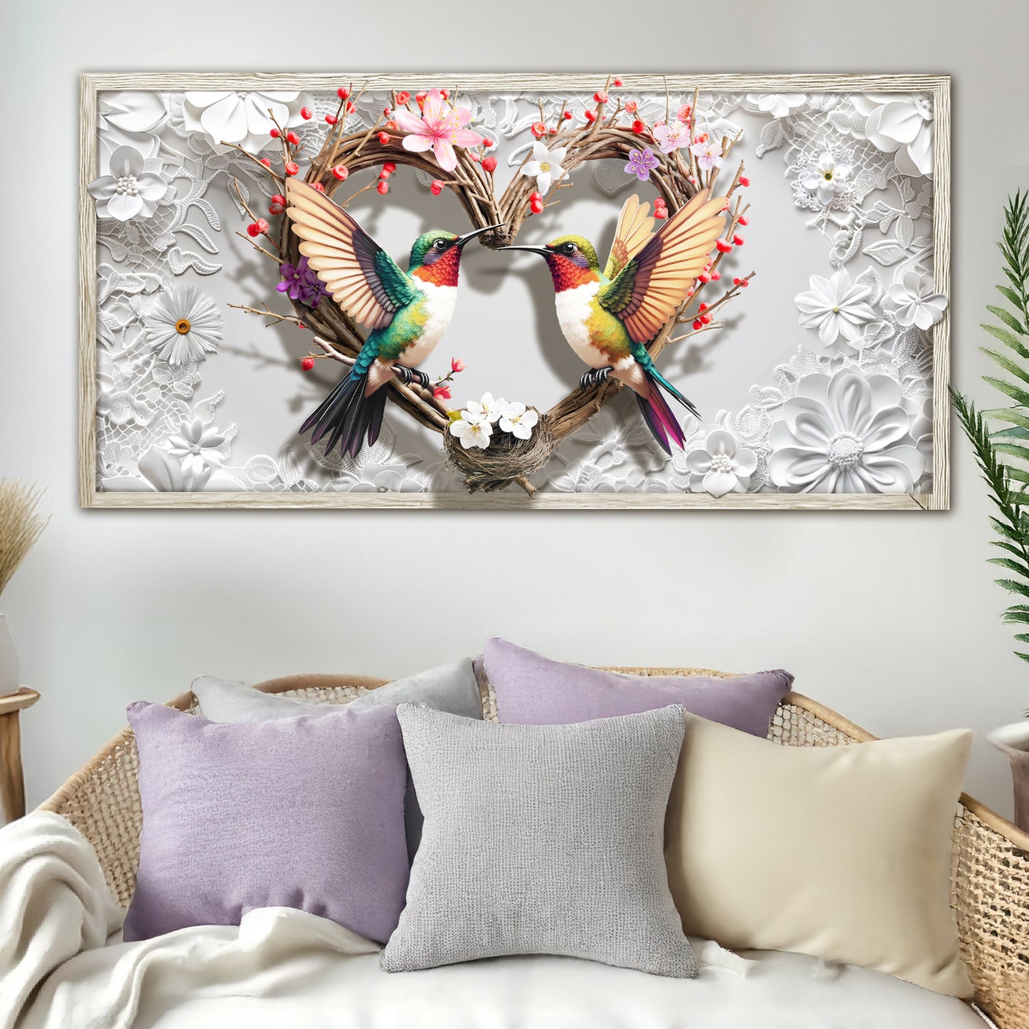 3D Hummingbirds Wall Art IV