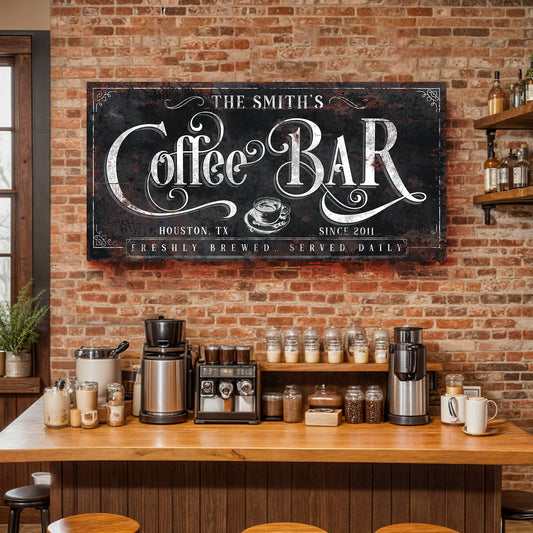 Coffee Bar Sign XI - Image by Tailored Canvases