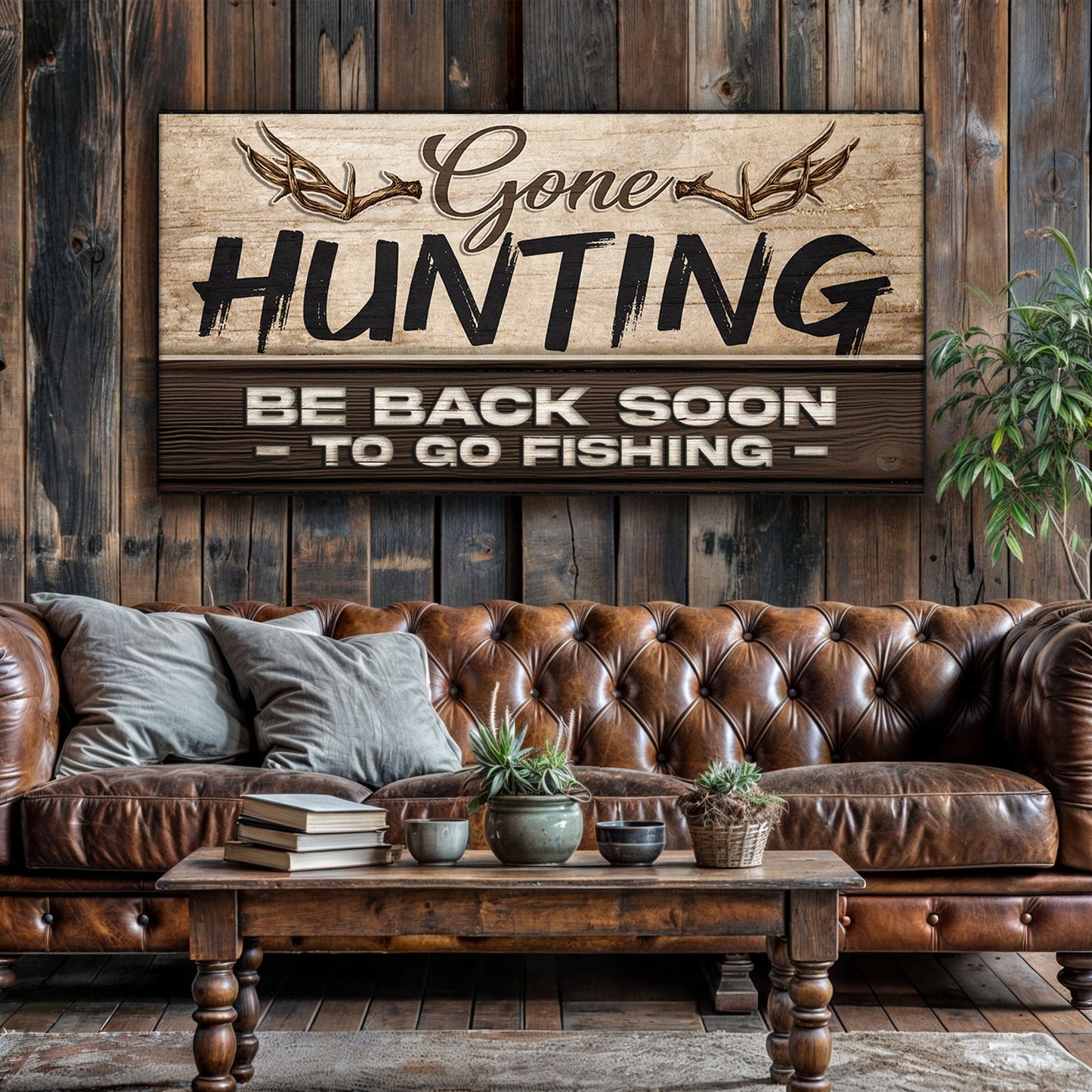 Gone Hunting Sign II