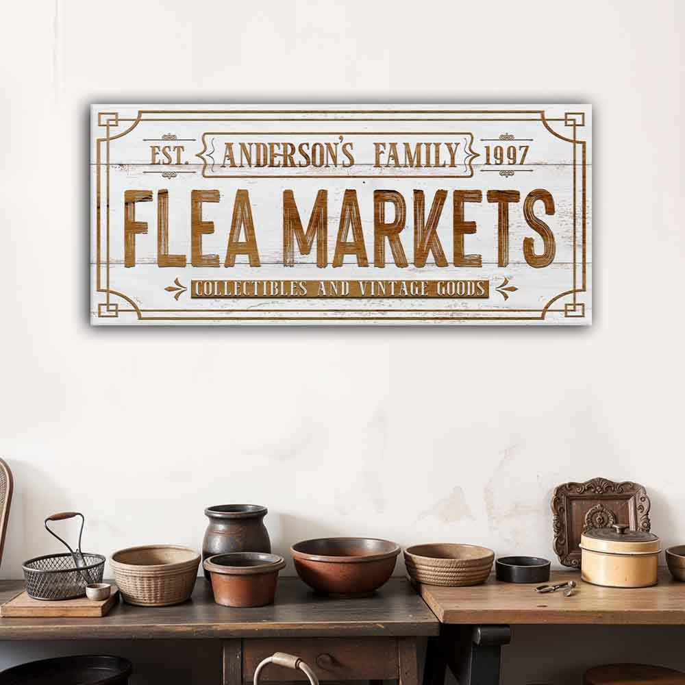 Family Flea Market Sign II