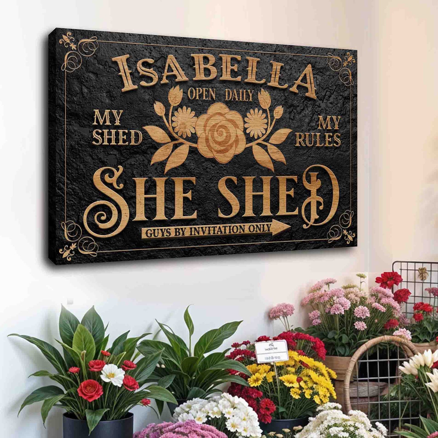 Personalized She Shed Sign V