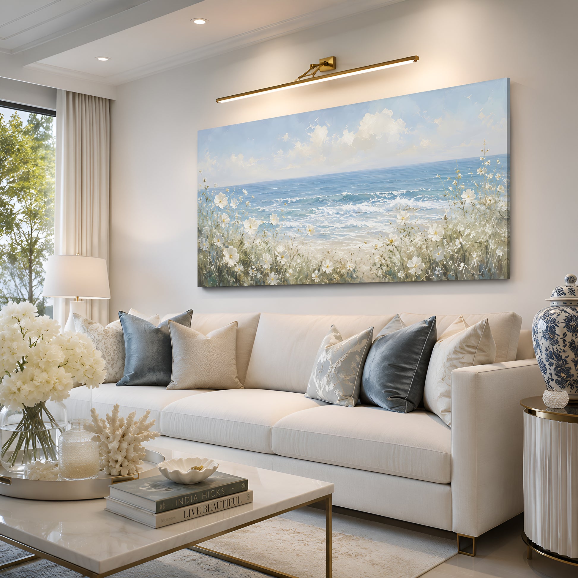 Coastal Wildflower Serenity