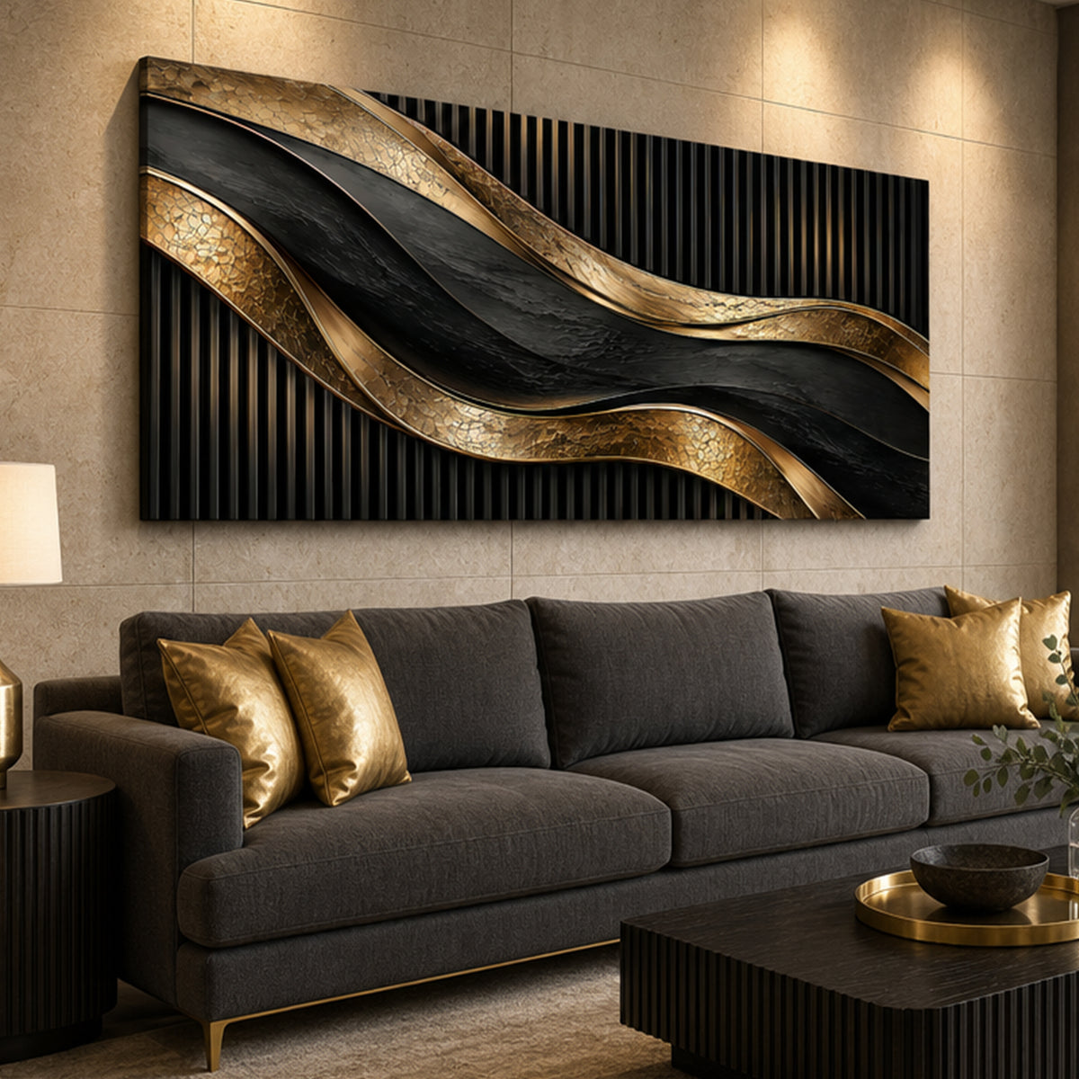 Luxury Obsidian Waves