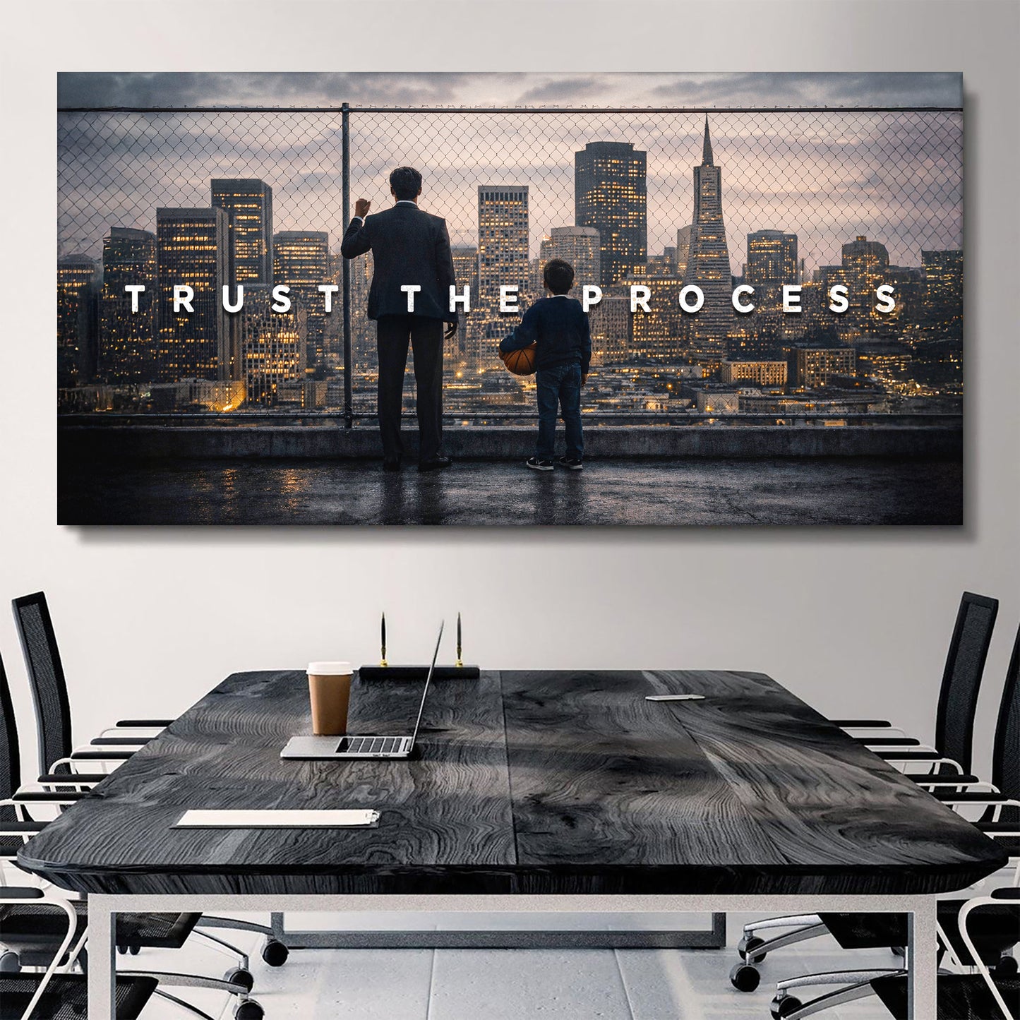 Trust The Process Motivational Wall Sign