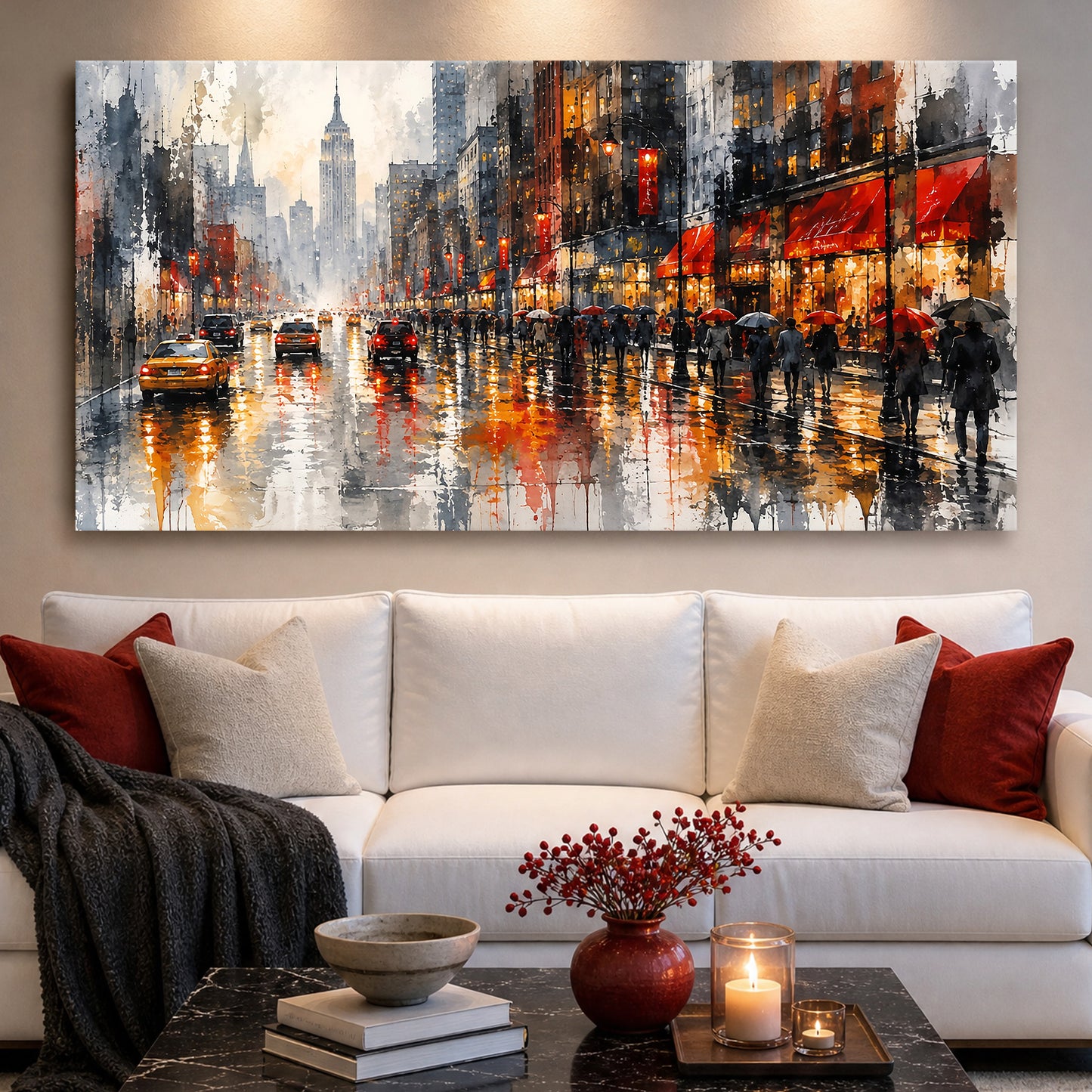 Rainy Cityscape