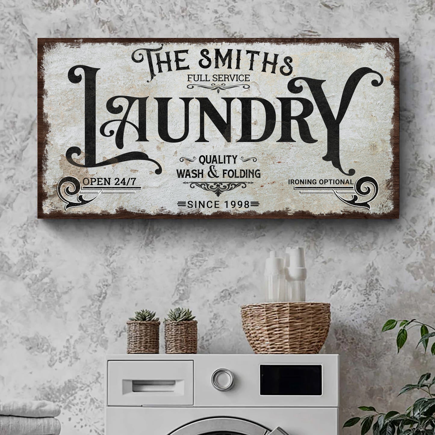 The Laundry Room Sign VII